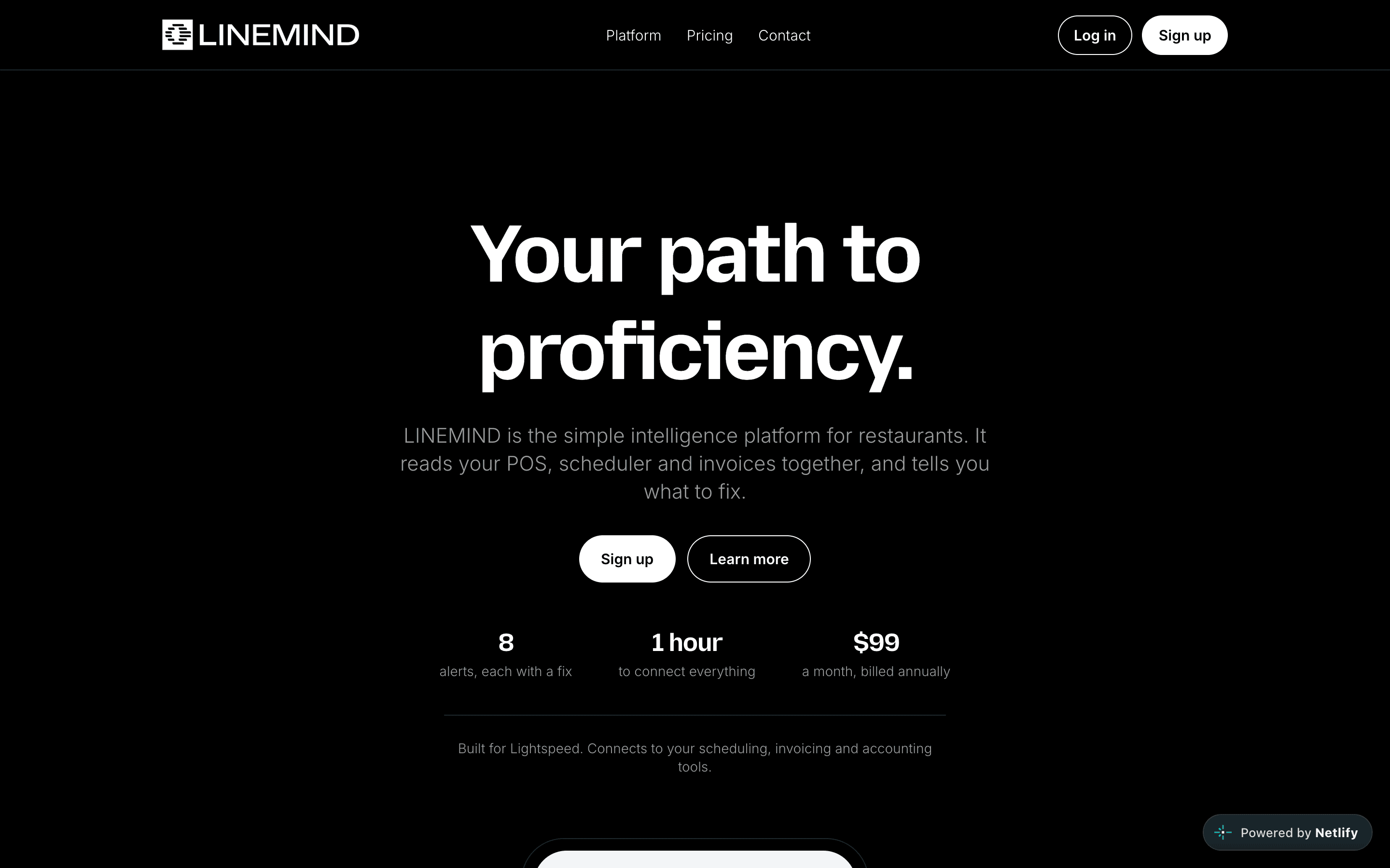 Linemind home page